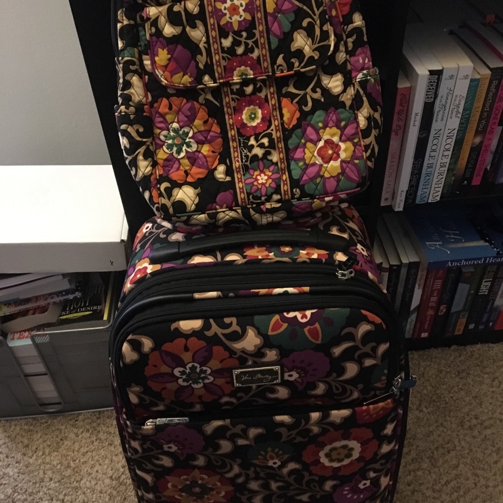 Vera Bradley 3-piece Travel set in Suzani pattern
